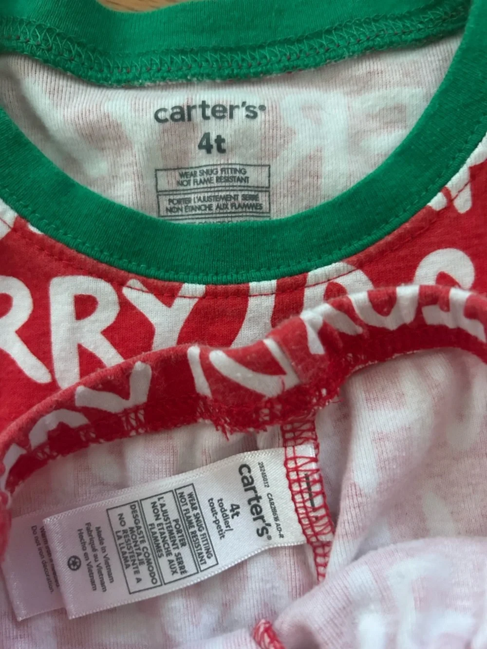 5/$20 christmas pajamas 4T